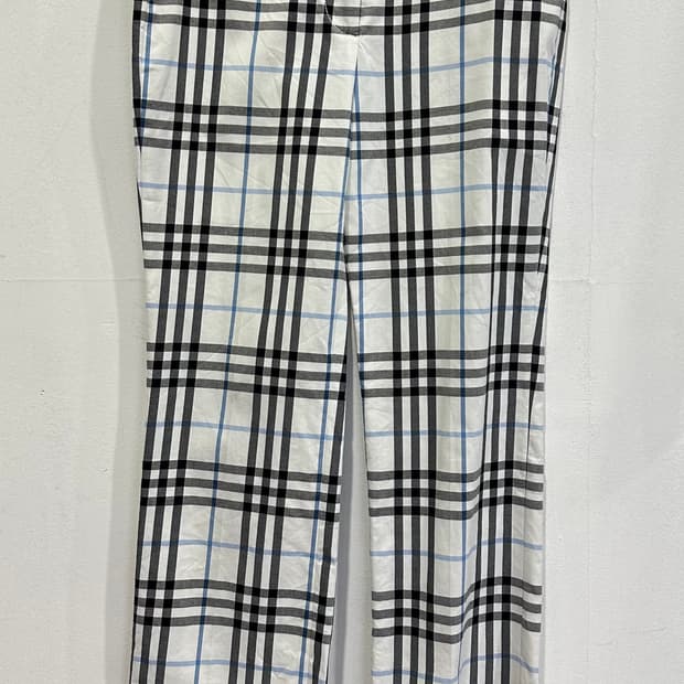 버버리 런던 체크무늬 바지 S 정품