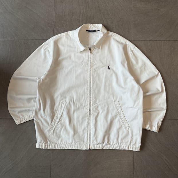 91년 신한 제조 폴로 화이트 스윙톱 자켓