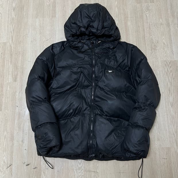 리복 클래식 와펜 후드 푸퍼 패딩 L/100 