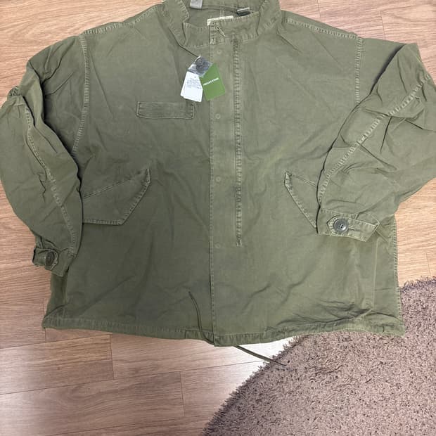 프릭스 스토어 페이드 가공 M-65 숏 모즈 코트 라이너 세트 올리브