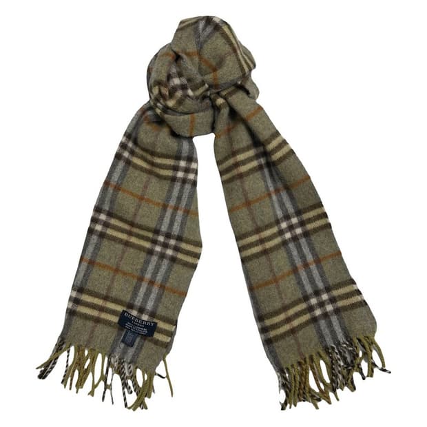 버버리 캐시미어 100% 체크 머플러