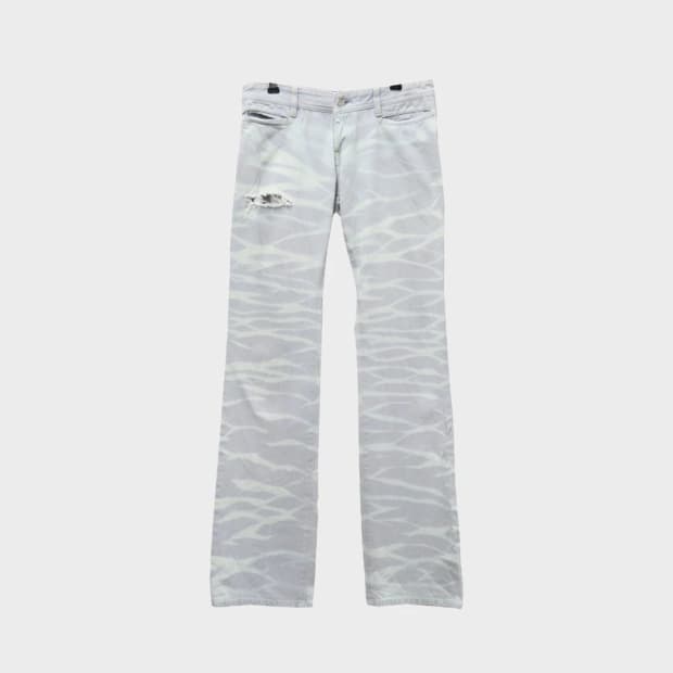 MARGINAL GLAMOR 애니멀 패턴 데님팬츠 61144