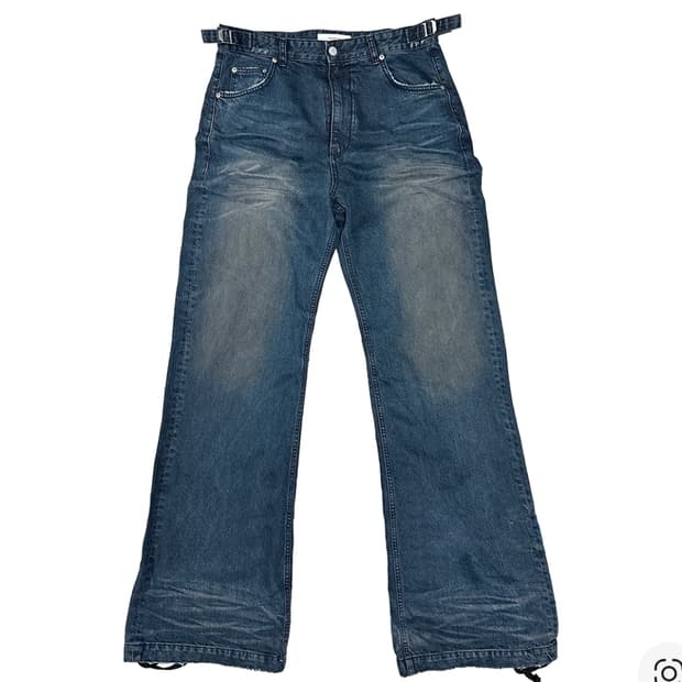 1) 논노드 젠 더티 오일 워시드 데님 팬츠