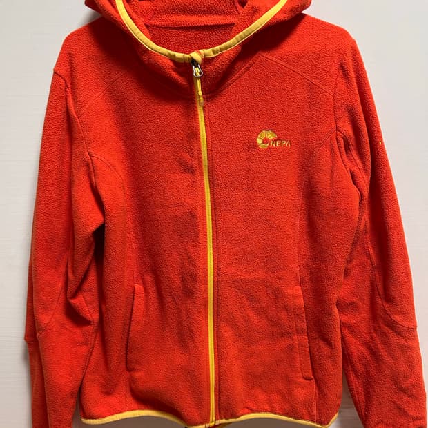 네파 후리스 집업 100 오렌지