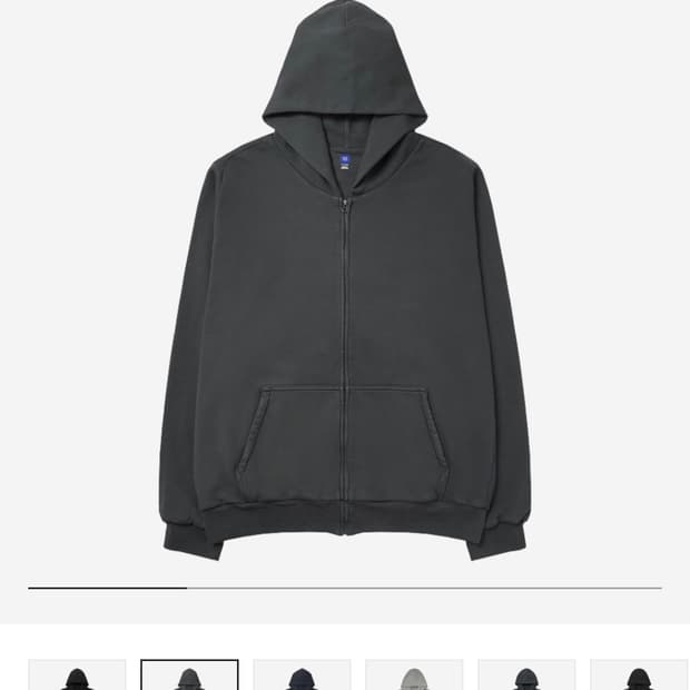 (L)YZY GAP 후드집업 다크그레이