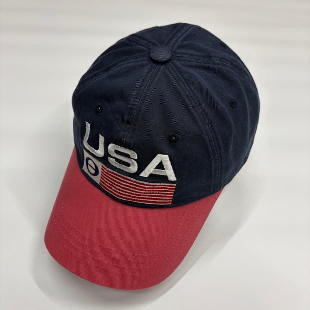 USA 성조기 패치 빈티지 워싱 캡 모자