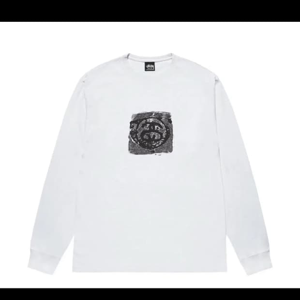 XL 스투시 모노 롱슬리브 티셔츠 화이트