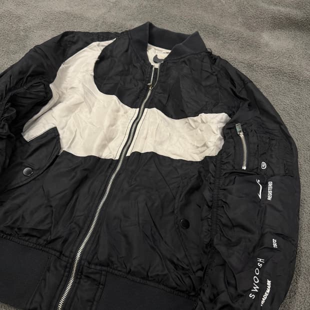 [정품/L] 나이키 NSW 써마핏 빅스우시 리버시블 봄버 자켓