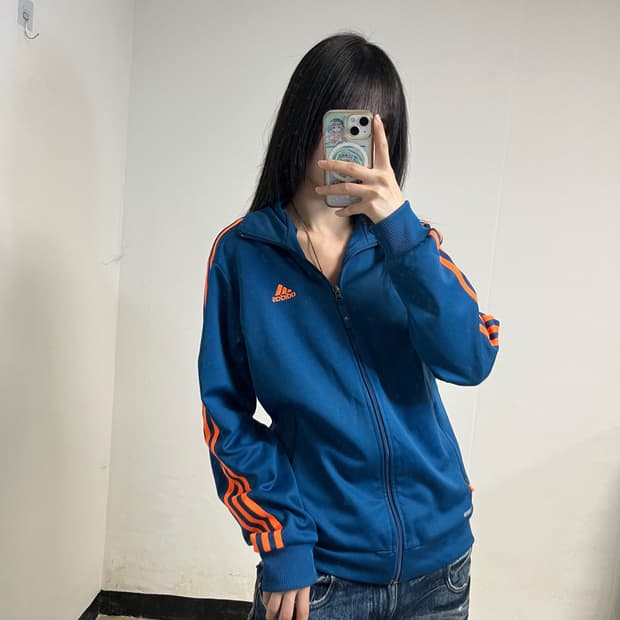 Adidas Blue & Orange Track Jacket