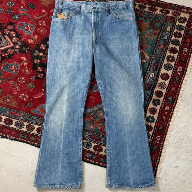70's USA Made 빈티지 리바이스 646 벨바텀 부츠컷 오렌지탭