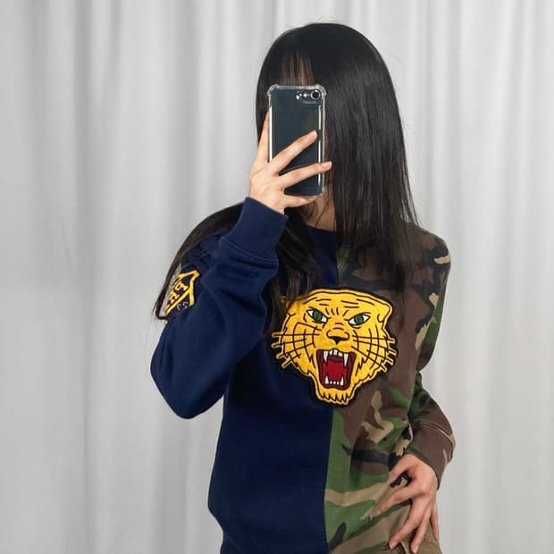 폴로 타이거 패치 맨투맨