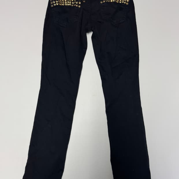 정품! 여성 로빈슨진 시그니처 자수 블랙 데님팬츠 29.9인치