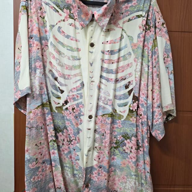 캐피탈 레이온 사쿠라 본 프린트 알로하 셔츠 삭스 5사이즈