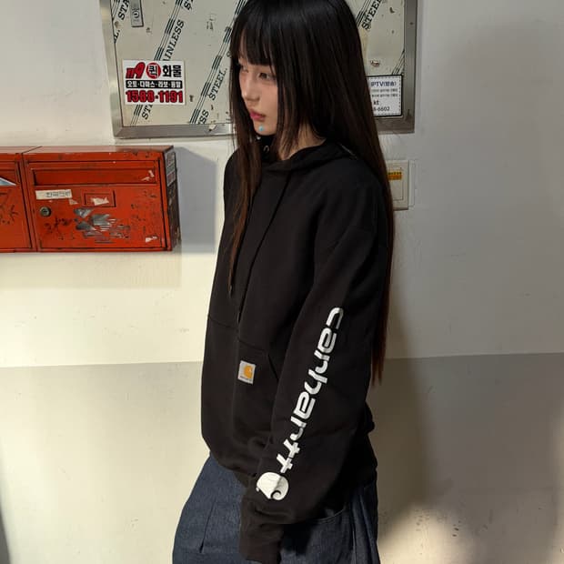 90s 올드스쿨 CARHARTT 칼 후디 엠
