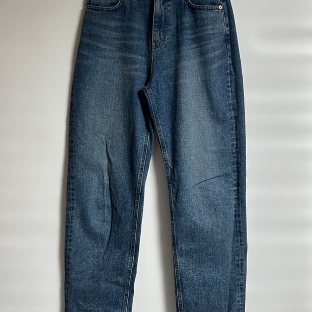 공용 던스트 Dunst 중청 와이드 배기 데님팬츠 청바지 28 