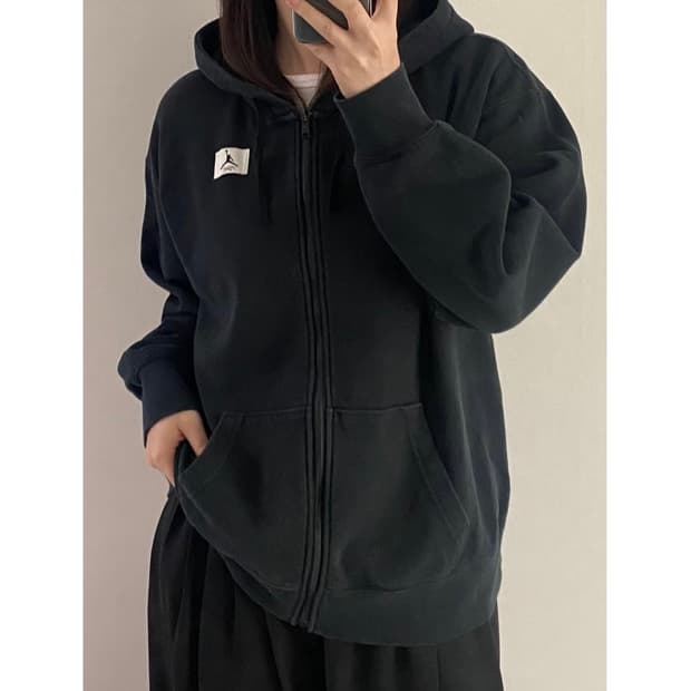 조던 후드집업 우알롱 후드티