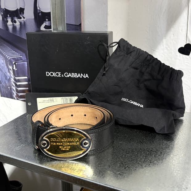 돌체앤가바나 풀박스 레더 벨트