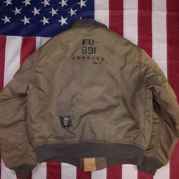 오리지날 80's 아비렉스 한국전쟁기념 MA-1 항공 자켓