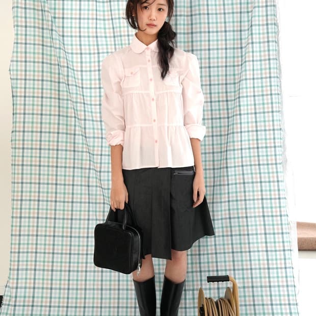 인앤양인하모니 humming blouse rosy pink