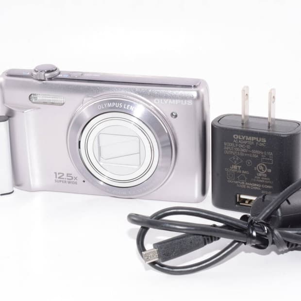 미품동작품) 올림푸스 VR 360 실버 빈티지 디카 디지털 카메라