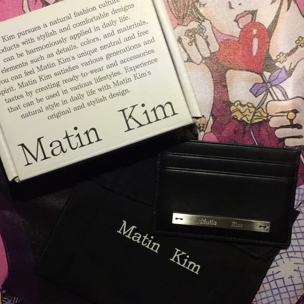 마뗑킴 VINTAGE CARD WALLET IN BLACK