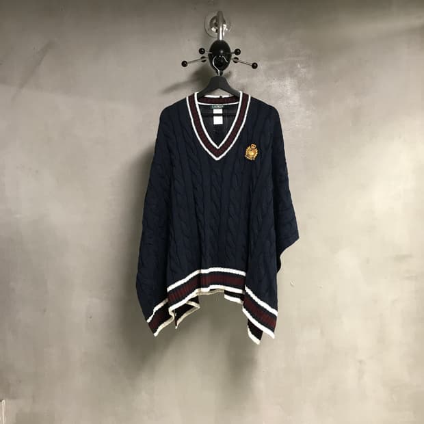 랄프로렌 니트 케이프 F