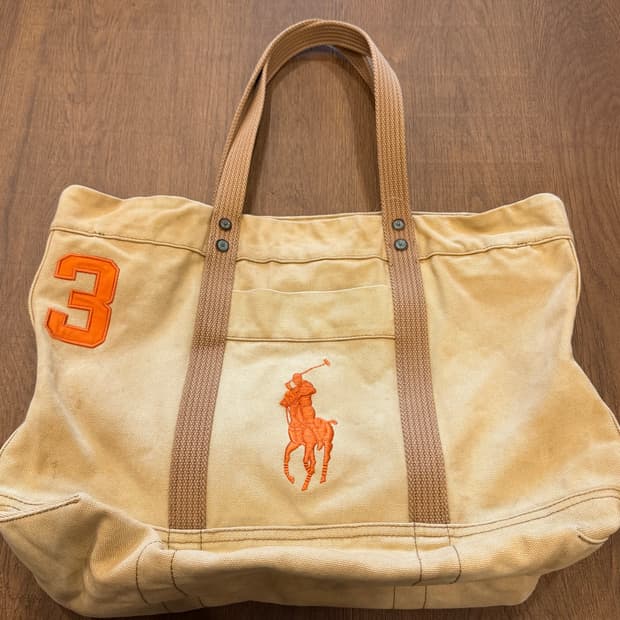 Polo ralph lauren 폴로 랄프로렌 빅포니 덕 캔버스 토트백