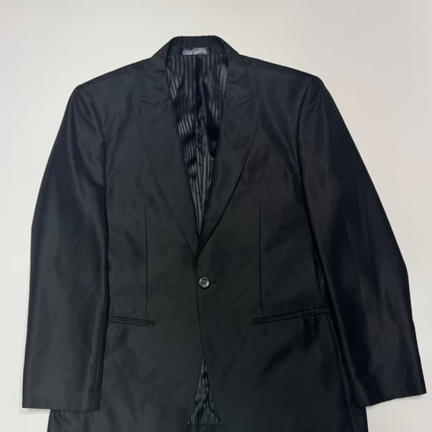 LONE 론 정욱준 미니멀 원 버튼 블레이저 자켓 준지