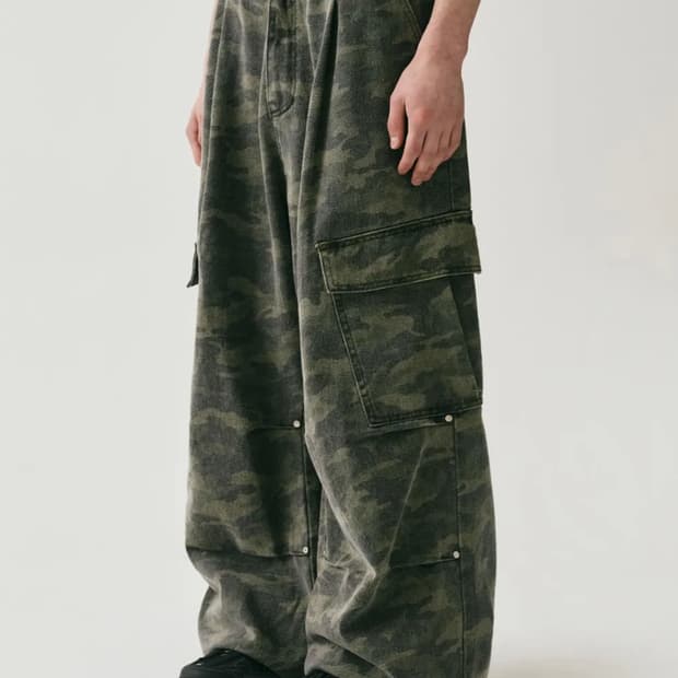 어반드레스 Side Big Cargo Pants Camo