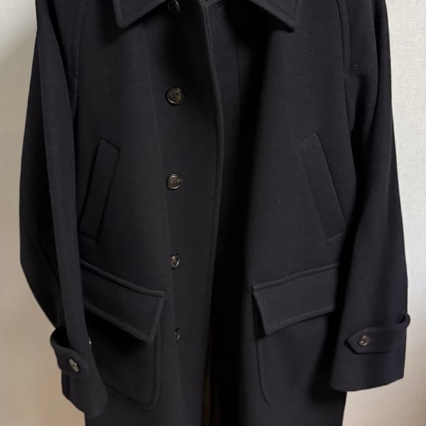 어나더오피스 보이저 발마칸 코트 다크네이비 25w