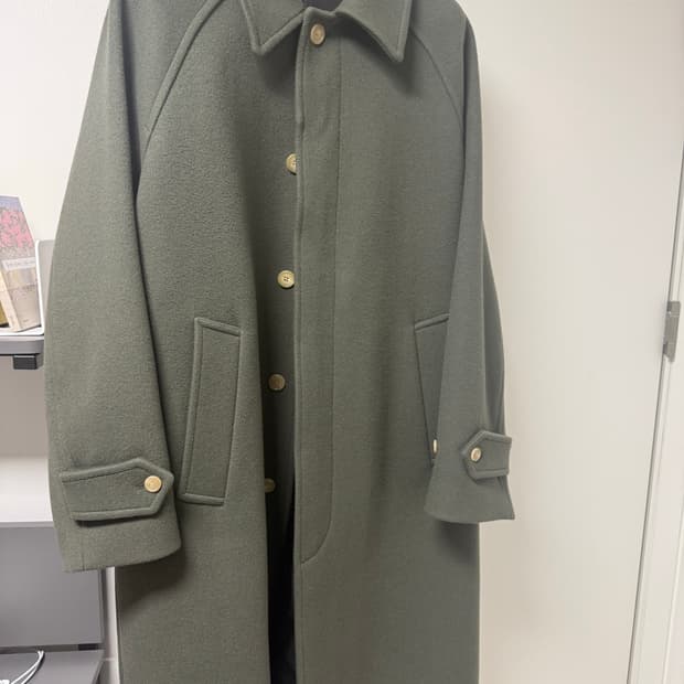 23FW 브라운야드 발마칸 코트 올리브그레이 5사이즈