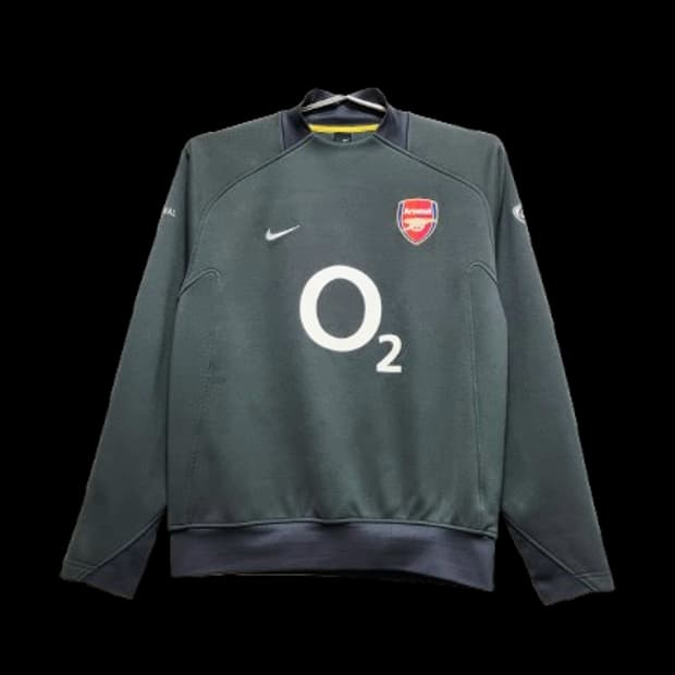 남성 레어 빈티지 나이키 05 아스널 아스날 써멀탑 축구복 져지