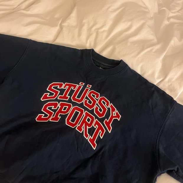 스투시 스포츠 오버사이즈 맨투맨 m