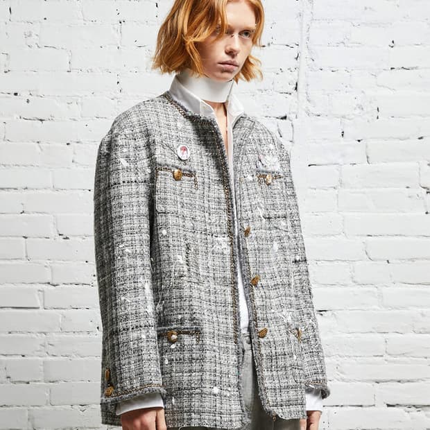 [NCT 태용님 착용] R13 그레이 트위드 자켓