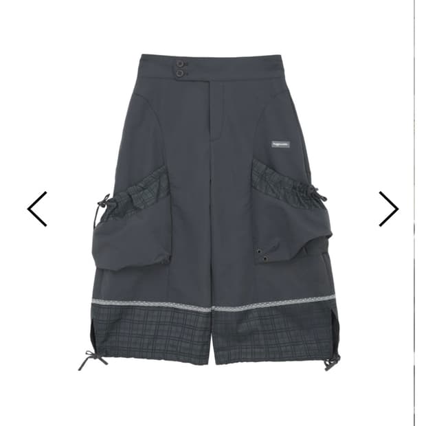 허그유어스킨 hugyourskin 체크 버뮤다 팬츠