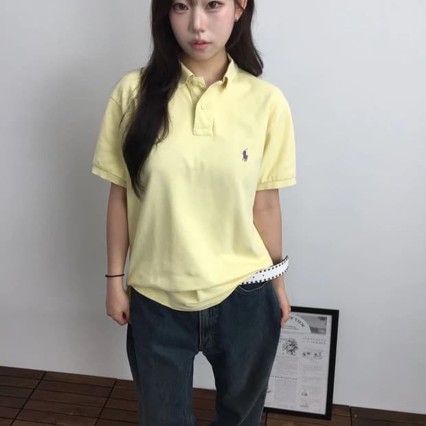 Polo Ralph Lauren Lemon Custom Fit Polo