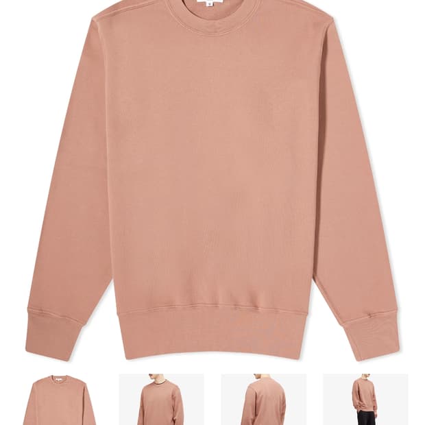 레이디 화이트 코 스웻셔츠 m 