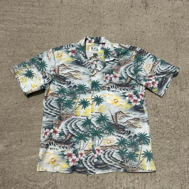 [XL] 90s made in hawaii 하와이안 셔츠