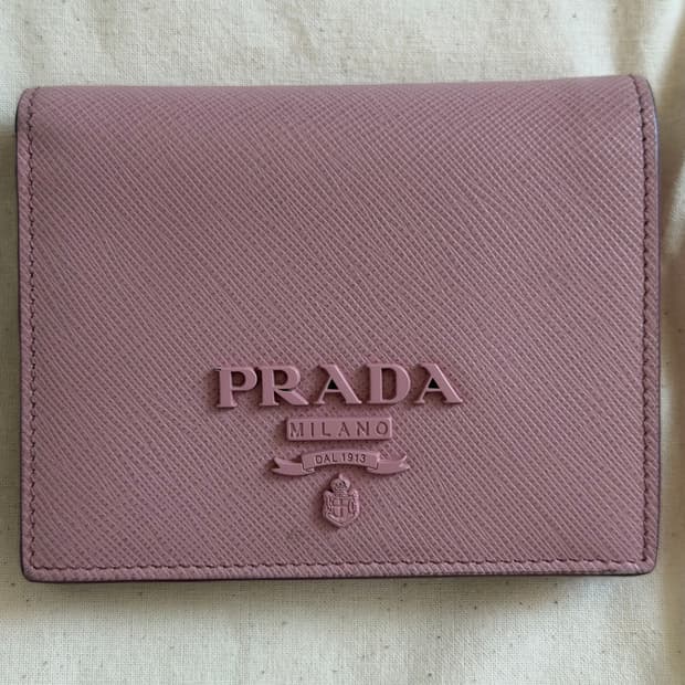 프라다 반지갑 핑크