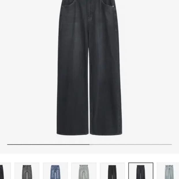 폴리테루 고시마 데님 워시드 블랙 3사이즈 팝니다.