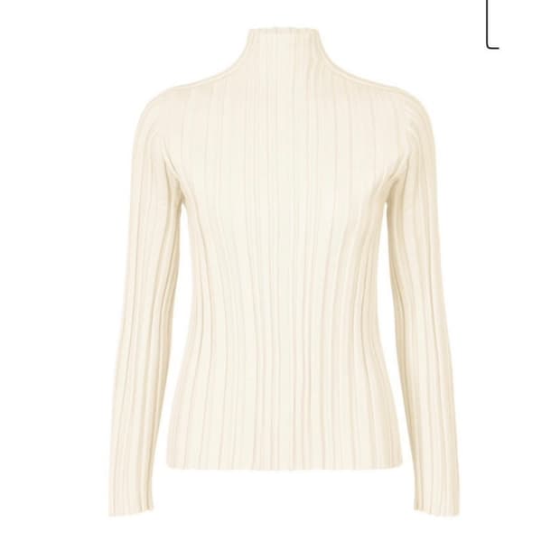 플리츠플리즈 플래닛 니트 화이트