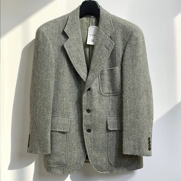 폴로 랄프로렌 헤링본 울 블레이저