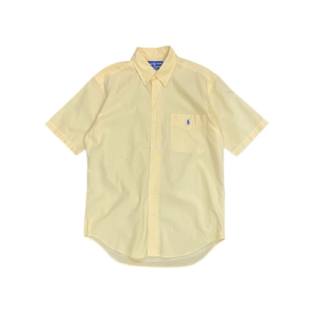 Polo Ralph Lauren 옐로우 오버 하프 셔츠