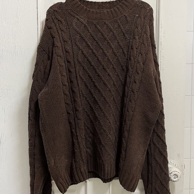 vintage twisted knit top[unisex]