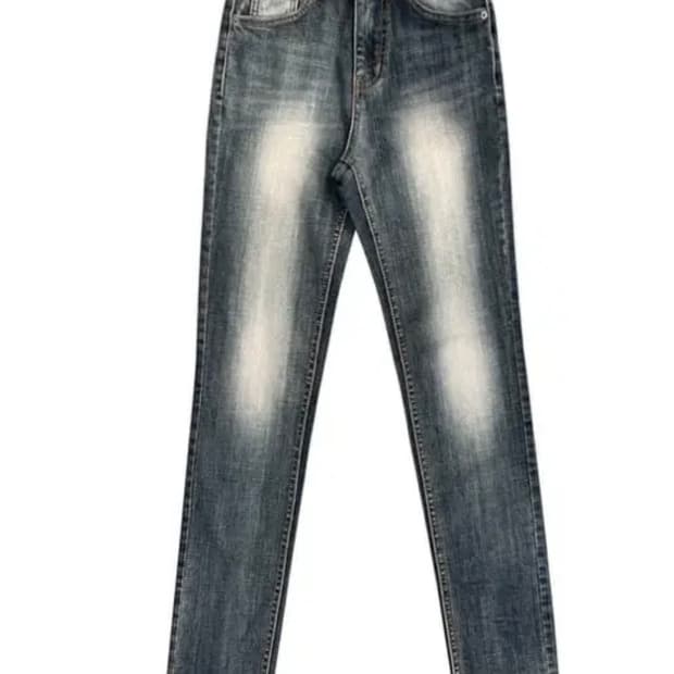 보헤미안서울 스트레이트 하이라이즈 블루 데님팬츠 m