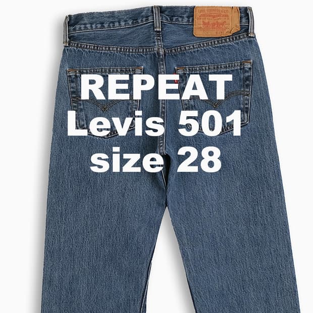 빈티지 리바이스 501 중청 28 인치 LV5012992