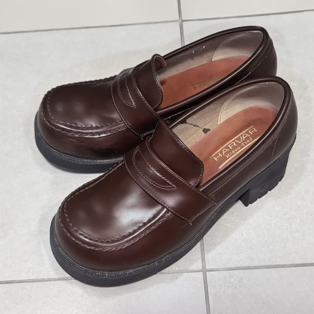 HARUTA 하루타 통굽 페니로퍼 230 일본 빈티지 로퍼 로걀 라떼갸루