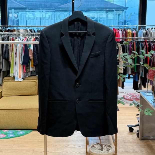 지방시 블랙 백지퍼 테일러드 블레이저 자켓 