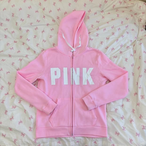 PINK 핑크 후드집업 + 조거팬츠 set 빅토리아시크릿 트레이닝 셋업
