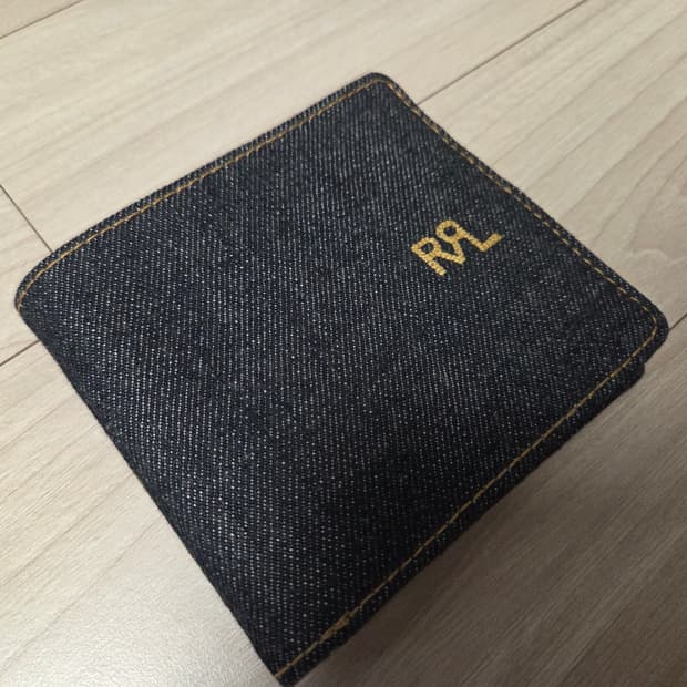 RRL 더블알엘 인디고 데님 빌폴드 지갑